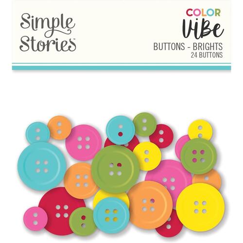 Simple Stories Color Vibe Brights Buttons