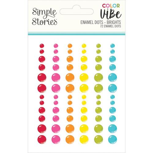 Simple Stories Color Vibe Brights Enamel Dots