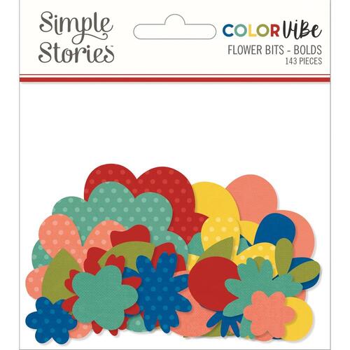 Simple Stories Color Vibe Bolds Flower Bits