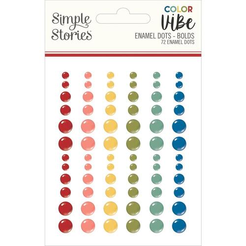 Simple Stories Color Vibe Bolds Enamel Dots