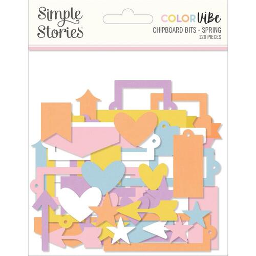 Simple Stories Color Vibe Spring Chipboard Bits