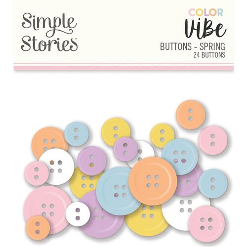 Simple Stories Color Vibe Spring Buttons
