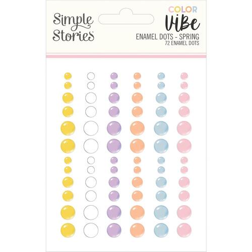 Simple Stories Color Vibe Spring Enamel Dots