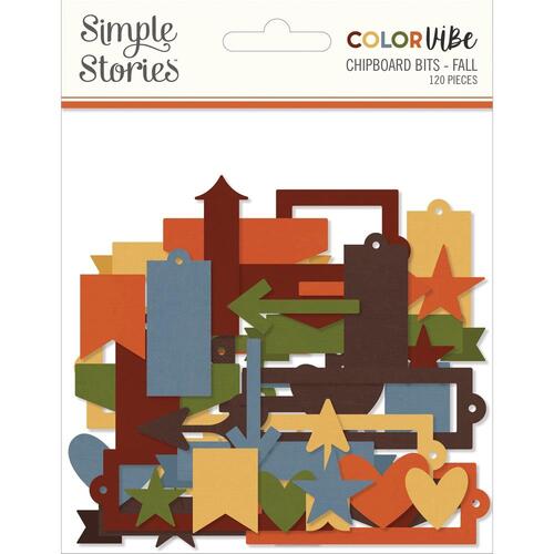 Simple Stories Color Vibe Fall Chipboard Bits