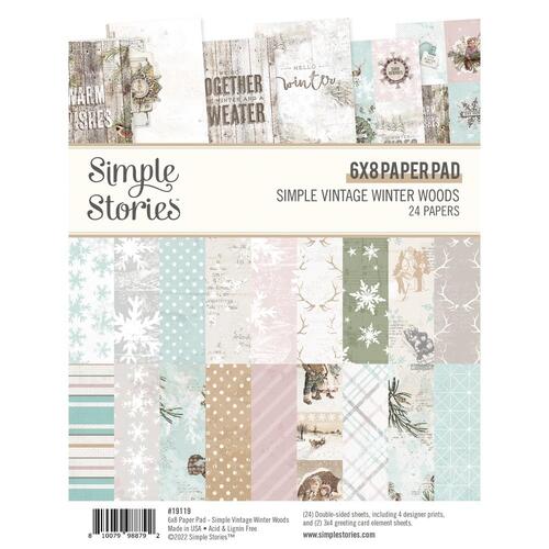 Simple Stories Simple Vintage Winter Woods 6x8" Paper Pad