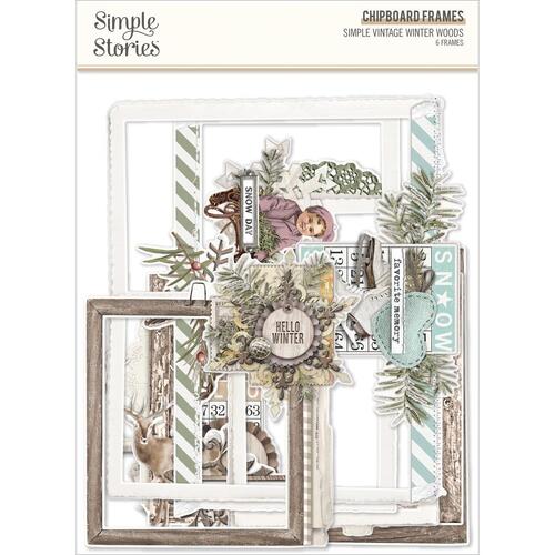 Simple Stories Simple Vintage Winter Woods Chipboard Frames