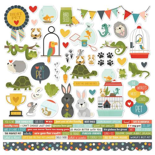 Simple Stories Pet Shoppe Combo Stickers