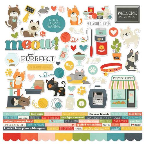 Simple Stories Pet Shoppe Cat Combo Stickers