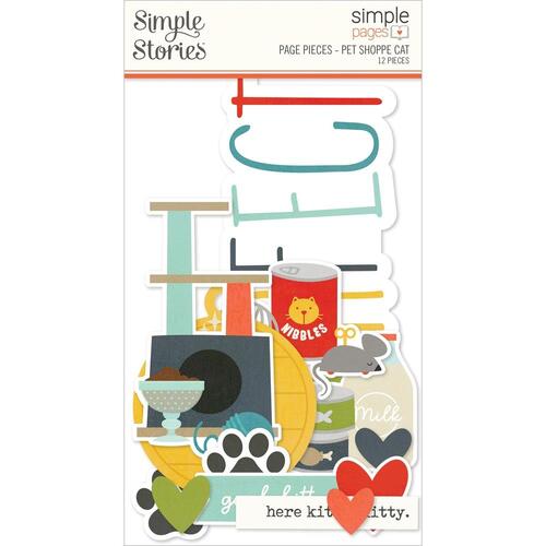 Simple Stories Pet Shoppe Cat Simple Page Pieces