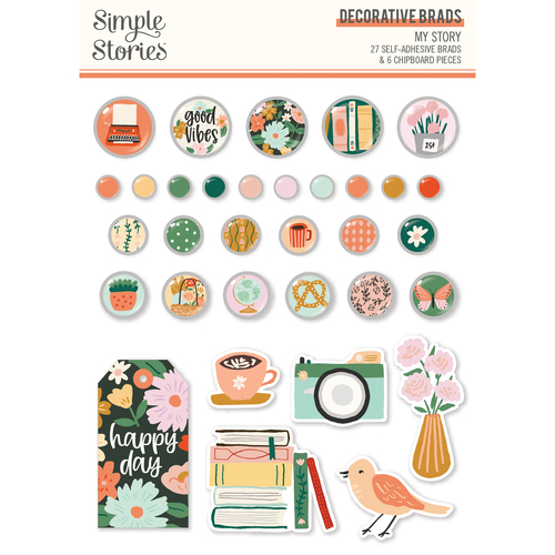 Simple Stories My Story Decorative Brads