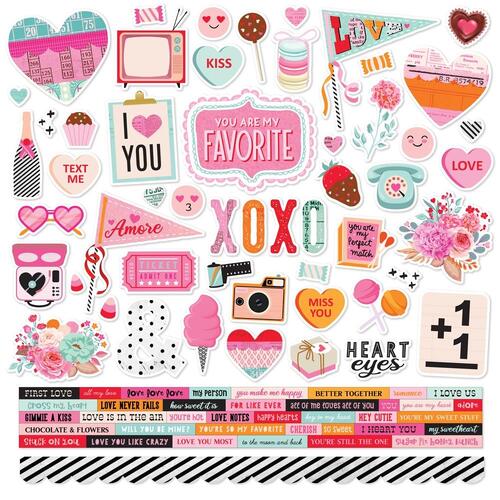 Simple Stories Heart Eyes Combo Stickers