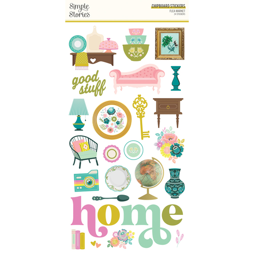 Simple Stories Flea Market 6x12 Chipboard