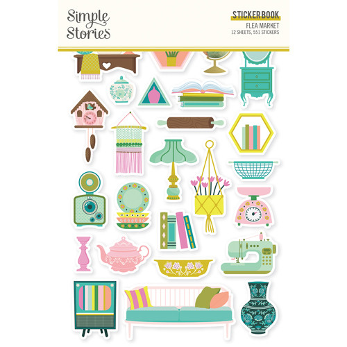 Simple Stories Flea Market Sticker Book