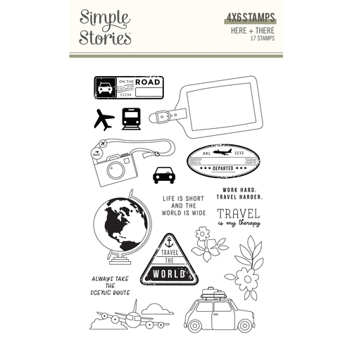 Simple Stories Here & There Stamps