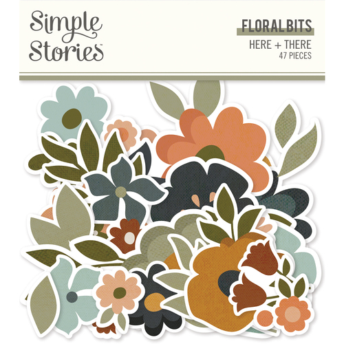 Simple Stories Here & There Floral Bits & Pieces