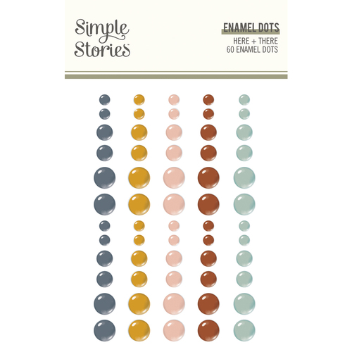 Simple Stories Here & There Enamel Dots