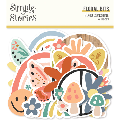 Simple Stories Boho Sunshine Floral Bits & Pieces