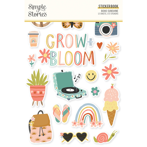 Simple Stories Boho Sunshine Sticker Book