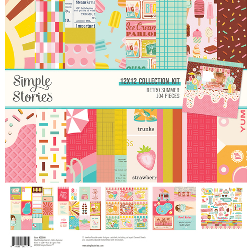 Simple Stories Retro Summer 12" Collection Pack