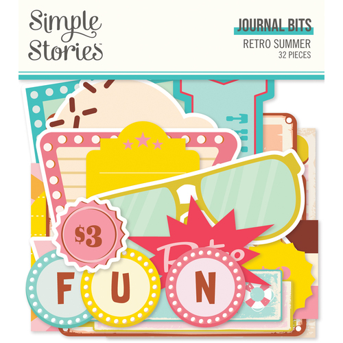 Simple Stories Retro Summer Journal Bits & Pieces