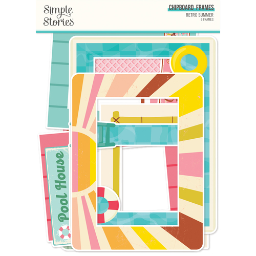 Simple Stories Retro Summer Chipboard Frames