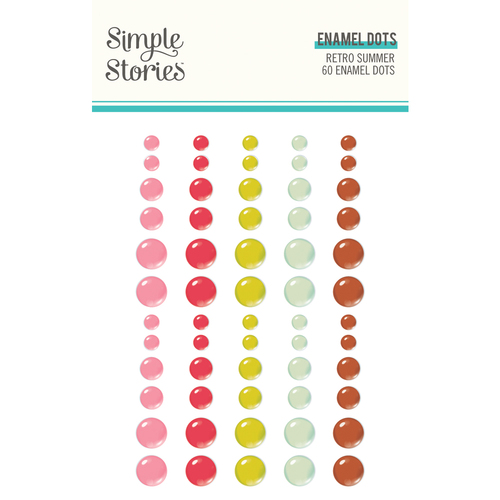 Simple Stories Retro Summer Enamel Dots