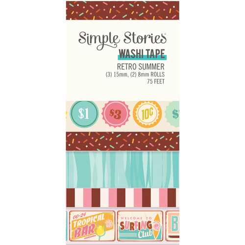 Simple Stories Retro Summer Washi Tape