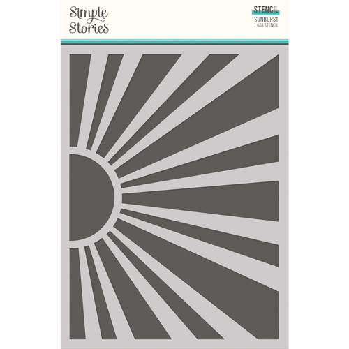 Simple Stories Retro Summer Sunburst Stencil