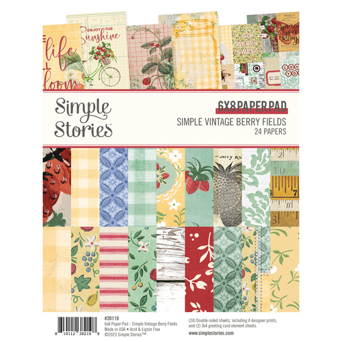 Simple Stories Simple Vintage Berry Fields 6x8" Paper Pad