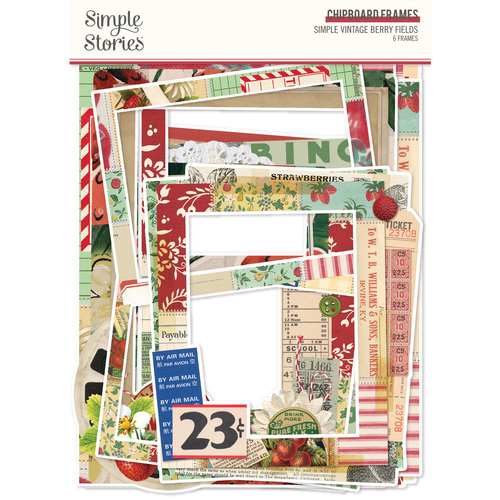 Simple Stories Simple Vintage Berry Fields Chipboard Frames