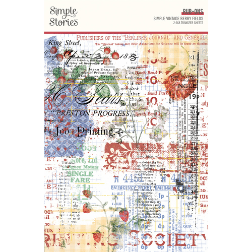 Simple Stories Simple Vintage Berry Fields Rub-Ons