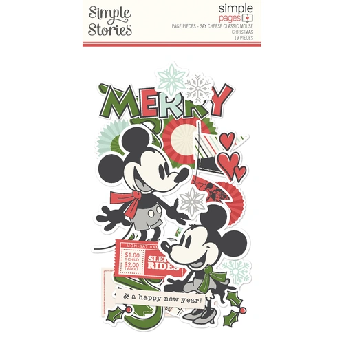 Simple Stories Say Cheese Classic Mouse Christmas - Simple Pages Page Pieces 
