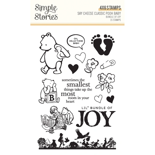 Simple Stories Say Cheese Classic Pooh Baby Bundle of Joy Clear Stamp Set