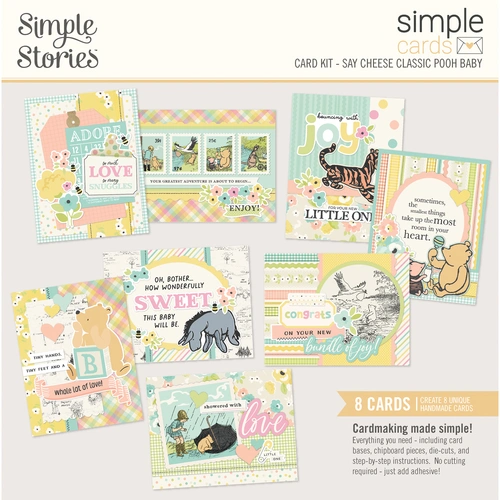 Simple Stories Say Cheese Classic Pooh Baby Simple Cards Card Kit 