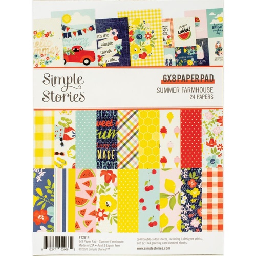 Simple Stories Summer Farmhouse 6"x8" Paper Pad