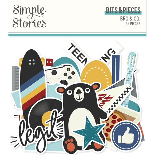 Simple Stories Bro & Co. Die-Cut Bits & Pieces