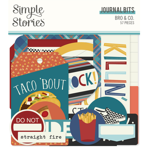 Simple Stories Bro & Co. Die-Cut Journal Bits & Pieces