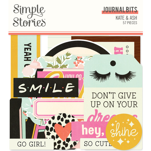 Simple Stories Kate & Ash Die-Cut Journal Bits & Pieces
