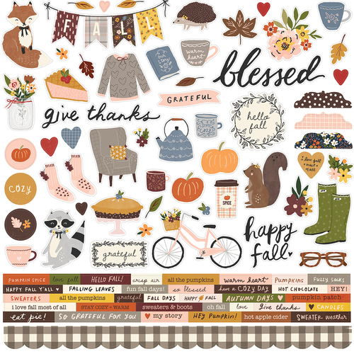 Simple Stories Cozy Days Cardstock Stickers