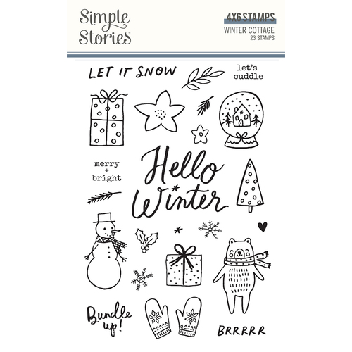 Simple Stories Winter Cottage Stamp