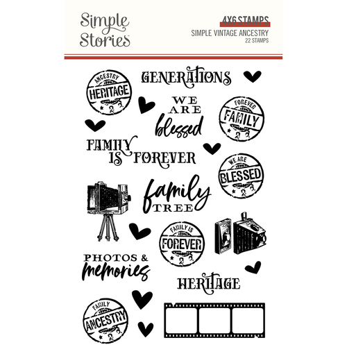 Simple Stories Simple Vintage Ancestry Stamp
