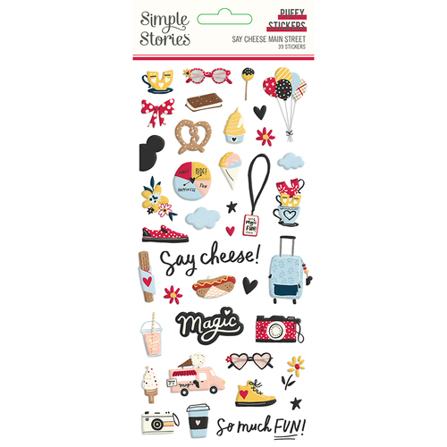 Simple Stories Say Cheese Main Street Puffy Stickers