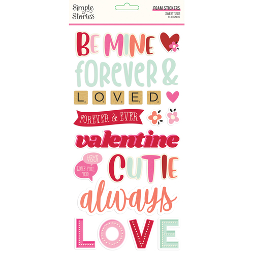 Simple Stories Sweet Talk Foam Stickers