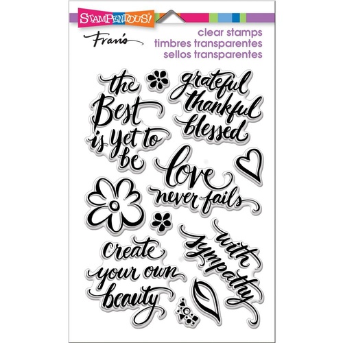 Stampendous Perfectly Clear Stamp Script Sayings