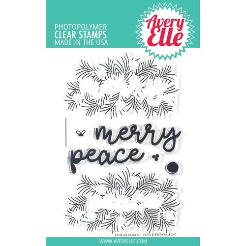 Avery Elle Clear Stamp Peaceful Pines