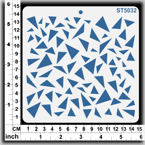 Scrapmatts Stencil Triangles 14.5x14.5cm