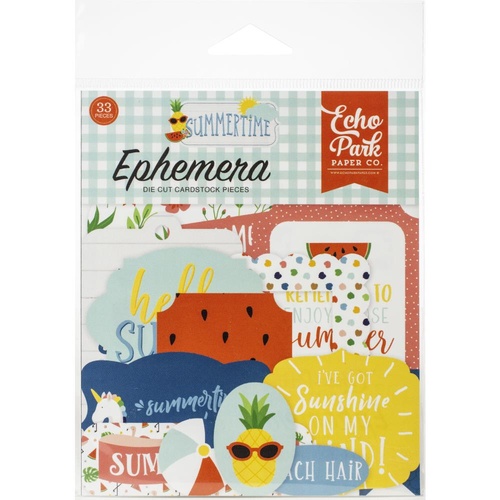 Echo Park Summertime Cardstock Ephemera Icons