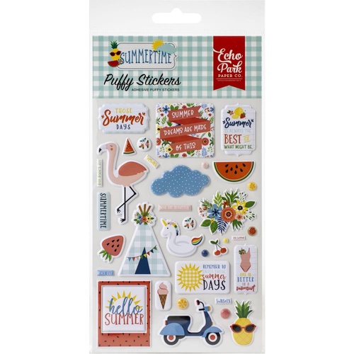 Echo Park Summertime Puffy Stickers
