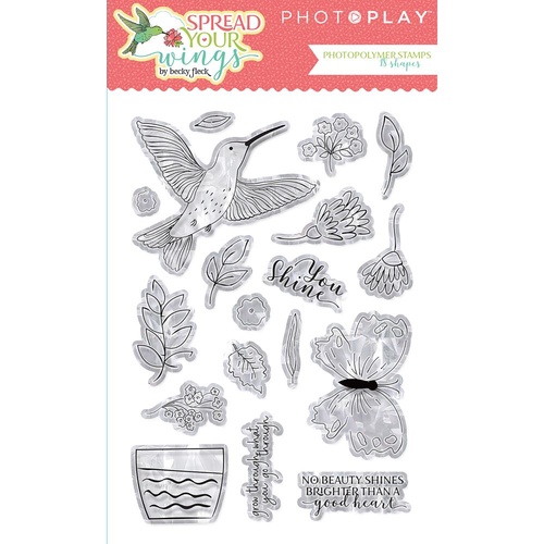 PhotoPlay Paper Spread Your Wings Photopolymer Stamp Set 