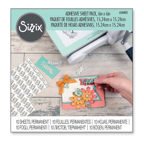 Sizzix Making Essentials 6x6" Permanent Adhesive Sheets